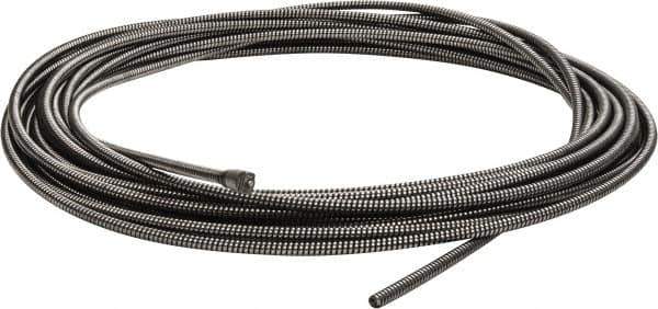 Ridgid - 3/8" x 75' Drain Cleaning Machine Cable - Solid Core, 1-1/2" to 3" Pipe, Use with K380 - Industrial Tool & Supply