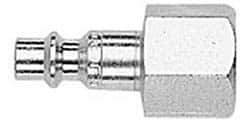 CEJN - 1/8 Female NPT ARO Pneumatic Hose High Flow Connector - Steel Zinc-Plated, 1/4" Body Diam - Industrial Tool & Supply