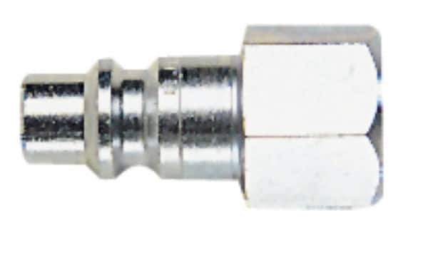 CEJN - 3/8 Female NPT Industrial Pneumatic Hose High Flow Connector - Steel Zinc-Plated, 3/8" Body Diam - Industrial Tool & Supply