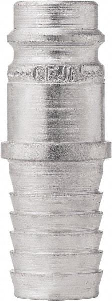 CEJN - Hose Barb European High Flow Pneumatic Hose High Flow Connector - Steel Zinc-Plated, 3/8" Body Diam, 1/2" Hose ID - Industrial Tool & Supply