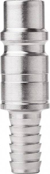 CEJN - Hose Barb Industrial Pneumatic Hose High Flow Connector - Steel Zinc-Plated, 1/2" Body Diam, 3/8" Hose ID - Industrial Tool & Supply