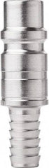 CEJN - Hose Barb Industrial Pneumatic Hose High Flow Connector - Steel Zinc-Plated, 1/2" Body Diam, 3/8" Hose ID - Industrial Tool & Supply
