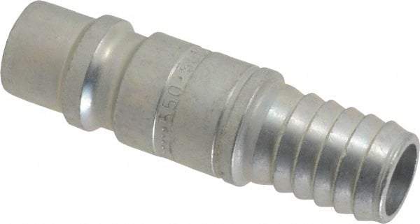 CEJN - Hose Barb Industrial Pneumatic Hose High Flow Connector - Steel Zinc-Plated, 1/2" Body Diam, 1/2" Hose ID - Industrial Tool & Supply