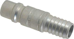 CEJN - Hose Barb Industrial Pneumatic Hose High Flow Connector - Steel Zinc-Plated, 1/2" Body Diam, 1/2" Hose ID - Industrial Tool & Supply