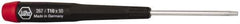Wiha - T10 Torx Driver - 1-9/16" Blade Length, 5-3/4" OAL, Tapered Handle - Industrial Tool & Supply