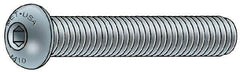 Metric Blue - M4x0.70 Metric Coarse Hex Socket Drive, Button Screw - Grade 10.9 Alloy Steel, Metric Blue Finish, Fully Threaded, 8mm Length Under Head - Industrial Tool & Supply