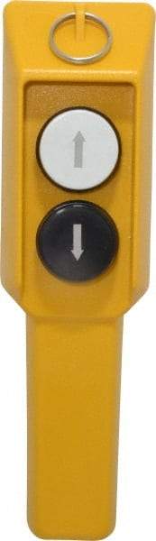 ACI - 2 Operator, Booted Head Pendant Control Station - Momentary Switch, NO/NC Contact - Industrial Tool & Supply