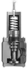 Plast-O-Matic - 2" Pipe, NPTF End Connection, PVC Pressure Regulating Valve - Viton Seal, 150 psi Inlet Pressure, 30 to 125 psi Working Pressure - Industrial Tool & Supply