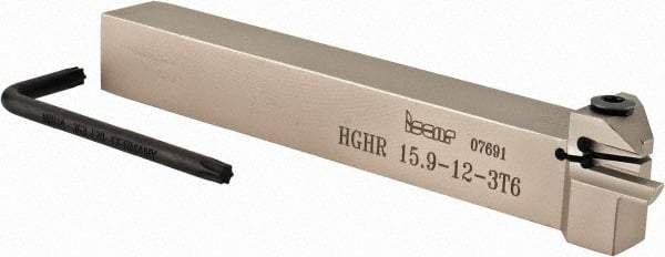 Iscar - HGH, Internal, Right Hand, 0.236" Max Depth of Cut, 0.118" Max Groove Width, Indexable Grooving Tool Holder - GRIP 3.., HGN 30.. Insert Compatibility, 5/8" Shank Height, 5/8" Shank Width, 5" OAL - Industrial Tool & Supply