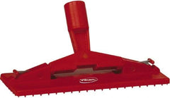 Vikan - 9" Long x 3-3/4" Wide Scouring Pad Holder - Red - Industrial Tool & Supply