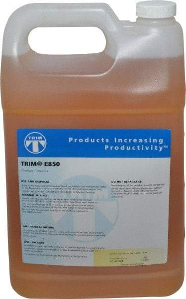 Master Fluid Solutions - Trim E850, 1 Gal Bottle Cutting & Grinding Fluid - Water Soluble, For Cutting, Grinding - Industrial Tool & Supply