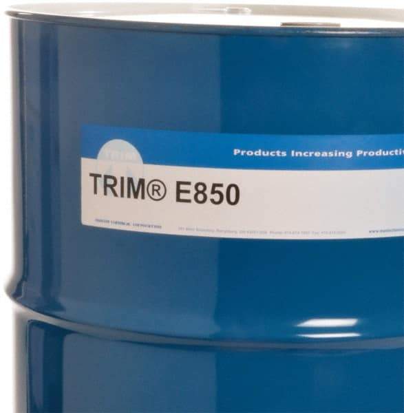 Master Fluid Solutions - Trim E850, 54 Gal Drum Cutting & Grinding Fluid - Water Soluble, For Cutting, Grinding - Industrial Tool & Supply