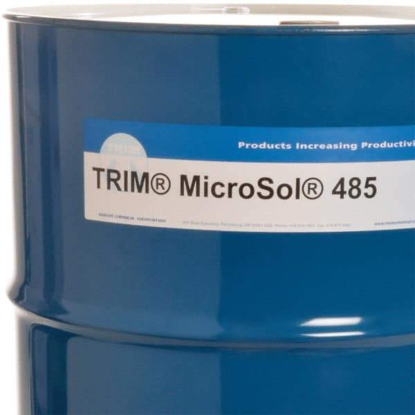 Master Fluid Solutions - Trim MicroSol 485, 54 Gal Drum Cutting & Grinding Fluid - Semisynthetic, For Machining - Industrial Tool & Supply