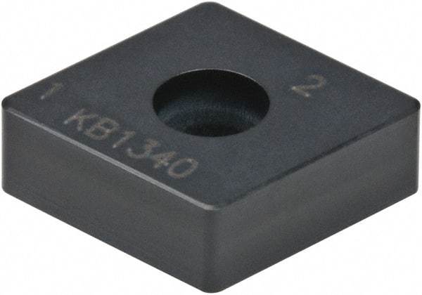 Kennametal - CNMA432 S0820 Grade KB1340 PCBN Turning Insert - Uncoated, 80° Diamond, 1/2" Inscr Circle, 3/16" Thick, 1/32" Corner Radius - Industrial Tool & Supply