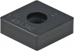 Kennametal - CNMA433 S0820 Grade KB1340 PCBN Turning Insert - Uncoated, 80° Diamond, 1/2" Inscr Circle, 3/16" Thick, 3/64" Corner Radius - Industrial Tool & Supply