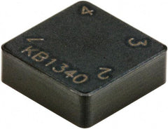 Kennametal - SNM322 S0820 Grade KB1340 PCBN Turning Insert - Uncoated, 90° Square, 3/8" Inscr Circle, 1/8" Thick, 1/32" Corner Radius - Industrial Tool & Supply