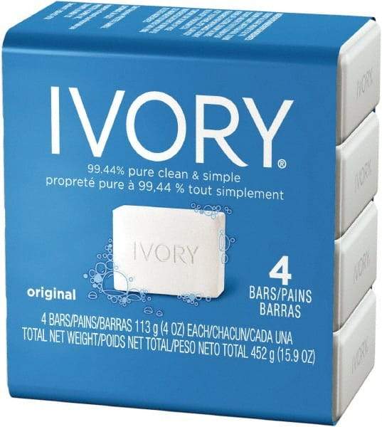 Ivory - 4 oz Box Bar Soap - White, Original Scent - Industrial Tool & Supply