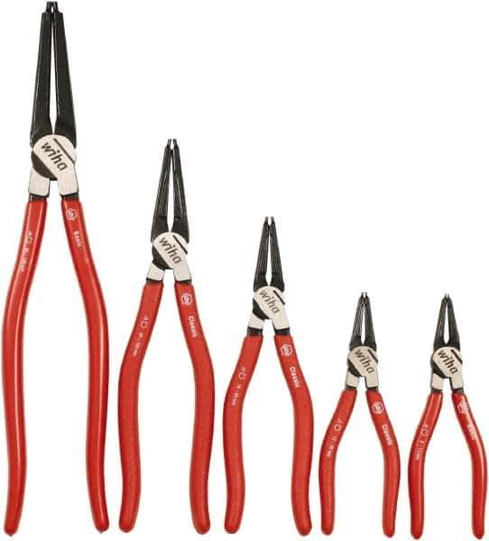 Wiha - 5 Piece Retaining Ring Plier Set - Comes in Box - Industrial Tool & Supply