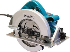 Makita - 15 Amps, 7-1/4" Blade Diam, 5,800 RPM, Electric Circular Saw - 5/8" Arbor Hole, Right Blade - Industrial Tool & Supply