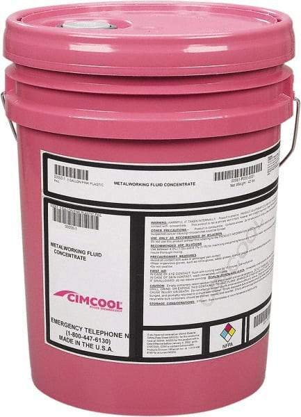 Cimcool - Cimperial 861, 5 Gal Pail Cutting & Grinding Fluid - Semisynthetic - Industrial Tool & Supply