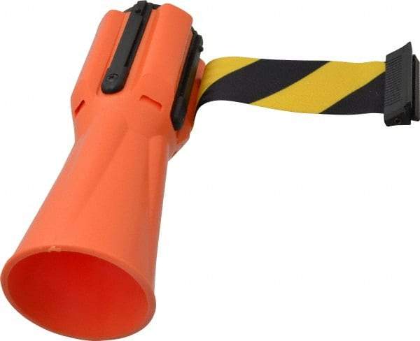 Tensator - 9" High Plastic Tensacone Topper - Orange - Industrial Tool & Supply