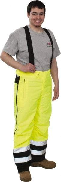 OccuNomix - Size 2XL, Black & Yellow, Rain Pants - 3 Pockets - Industrial Tool & Supply