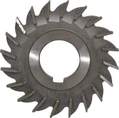 Made in USA - 3" Diam x 1/4" Width of Cut, 20 Teeth, Cobalt Side Milling Cutter - Straight Teeth, Uncoated - Industrial Tool & Supply