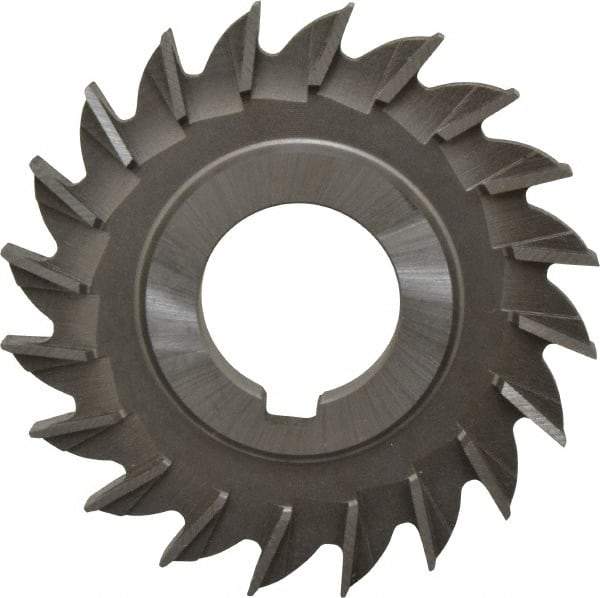Made in USA - 3" Diam x 5/16" Width of Cut, 20 Teeth, Cobalt Side Milling Cutter - Straight Teeth, Uncoated - Industrial Tool & Supply