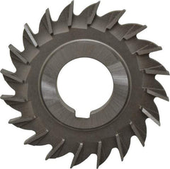 Made in USA - 3" Diam x 5/16" Width of Cut, 20 Teeth, Cobalt Side Milling Cutter - Straight Teeth, Uncoated - Industrial Tool & Supply