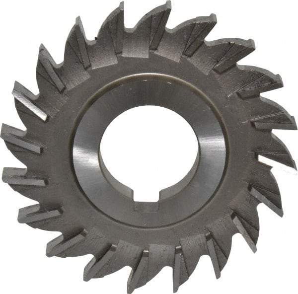 Made in USA - 3" Diam x 3/8" Width of Cut, 20 Teeth, Cobalt Side Milling Cutter - Straight Teeth, Uncoated - Industrial Tool & Supply