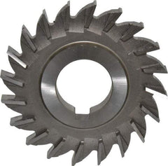 Made in USA - 3" Diam x 3/8" Width of Cut, 20 Teeth, Cobalt Side Milling Cutter - Straight Teeth, Uncoated - Industrial Tool & Supply