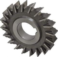 Made in USA - 3" Diam x 1/2" Width of Cut, 20 Teeth, Cobalt Side Milling Cutter - Straight Teeth, Uncoated - Industrial Tool & Supply