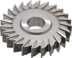 Made in USA - 4" Diam x 3/4" Width of Cut, 24 Teeth, Cobalt Side Milling Cutter - Straight Teeth, Uncoated - Industrial Tool & Supply