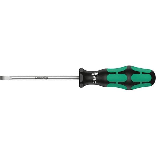 Wera - 6mm Blade Width, Slotted Screwdriver - 150mm Blade Length, Round Shank, Ergonomic Handle - Industrial Tool & Supply