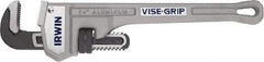 Irwin - 14" Aluminum Straight Pipe Wrench - 2" Pipe Capacity - Industrial Tool & Supply