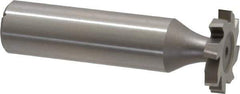 Made in USA - 3/4" Diam x 1/8" Face Width, High Speed Steel, 8 Teeth, Shank Connection Woodruff Keyseat Cutter - Uncoated, 2-1/8" OAL x 1/2" Shank, Staggered Teeth, ANSI 406, Old Standard 7 - Industrial Tool & Supply