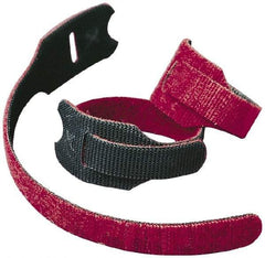 VELCRO Brand - 900 Piece 3/4" Wide x 8" Piece Length, Self Fastening Tie/Strap Hook & Loop Strap - Perforated/Pieces Roll, Cranberry, Fire Retardant, Printable Surface - Industrial Tool & Supply