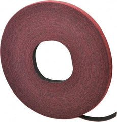 VELCRO Brand - 1/2" Wide x 25 Yd Long Self Fastening Tie/Strap Hook & Loop Roll - Continuous Roll, Cranberry, Fire Retardant, Printable Surface - Industrial Tool & Supply