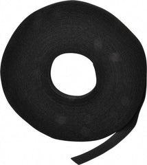 VELCRO Brand - 3/4" Wide x 25 Yd Long Self Fastening Tie/Strap Hook & Loop Roll - Continuous Roll, Black - Industrial Tool & Supply