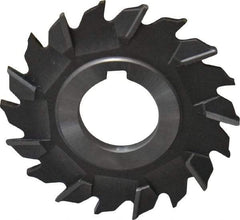 Made in USA - 3" Diam x 3/16" Width of Cut, 18 Teeth, Cobalt Side Milling Cutter - Staggered Teeth, Uncoated - Industrial Tool & Supply