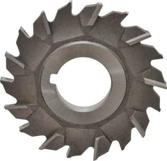 Made in USA - 3" Diam x 1/4" Width of Cut, 18 Teeth, Cobalt Side Milling Cutter - Staggered Teeth, Uncoated - Industrial Tool & Supply