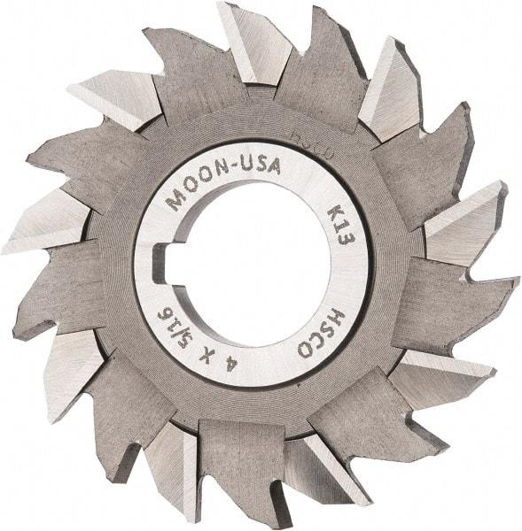 Made in USA - 4" Diam x 5/16" Width of Cut, 18 Teeth, Cobalt Side Milling Cutter - Staggered Teeth, Uncoated - Industrial Tool & Supply