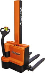 Presto Lifts - 2,200 Lb Capacity, 62" Lift Height, Battery Operated Power Stocker Lift - Industrial Tool & Supply