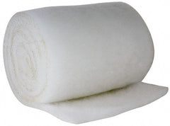 Made in USA - 15' Long x 14" Wide x 1/2" Thick Polyester Media Air Filter Media Roll - MERV 4, 78% Arrestance Efficiency, 500 FPM Max Air Flow, 0.08" wpg Init Resist, 1" wpg Final Resist, 30% Particle Capture Efficiency, Use with Cambridge - Industrial Tool & Supply