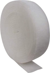 Made in USA - 90' Long x 8" Wide x 1" Thick Polyester Media Air Filter Media Roll - MERV 5, 85% Arrestance Efficiency, 500 FPM Max Air Flow, 0.14" wpg Init Resist, 1" wpg Final Resist, 30% Particle Capture Efficiency, Use with Any Unit - Industrial Tool & Supply