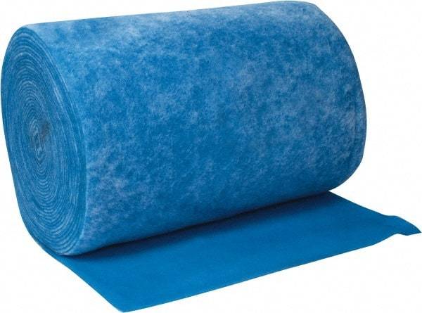 Made in USA - 135' Long x 48" Wide x 1/2" Thick Polyester Media Air Filter Media Roll - MERV 4, 80% Arrestance Efficiency, 500 FPM Max Air Flow, 0.1" wpg Init Resist, 1" wpg Final Resist, 30% Particle Capture Efficiency, Use with Any Unit - Industrial Tool & Supply