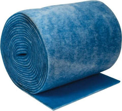 Made in USA - 90' Long x 36" Wide x 1" Thick Polyester Media Air Filter Media Roll - MERV 7, 86% Arrestance Efficiency, 500 FPM Max Air Flow, 0.14" wpg Init Resist, 1" wpg Final Resist, Use with Any Unit - Industrial Tool & Supply