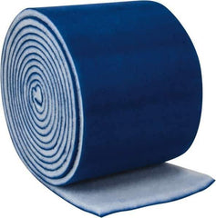 Made in USA - 60' Long x 25" Wide x 2" Thick Polyester Media Air Filter Media Roll - MERV 8, 89% Arrestance Efficiency, 500 FPM Max Air Flow, 0.21" wpg Init Resist, 1" wpg Final Resist, 30 to 35% Particle Capture Efficiency, Use with Any Unit - Industrial Tool & Supply