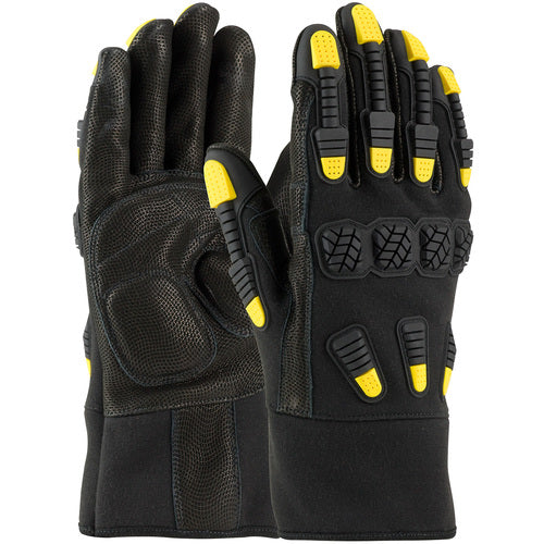 ‎73-2000/XL Task Specific Gloves - FR Treated Synthetic Leather Glove - Kevlar Lined - Reinforced Palm - Exact Industrial Supply