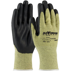 73-K1800/XXL Task Specific Gloves - Maximum Safety - AR/FR Aramid Shell - Black Nitrile Grip - PPE Level 1 - A4 - Exact Industrial Supply